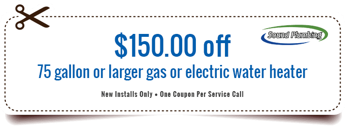 $150 water heater coupon