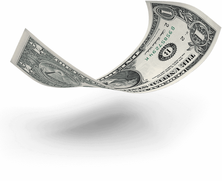 Floationg Dollar Bill